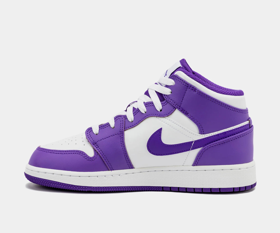 Jordan 1 Mid Purple Venom GS