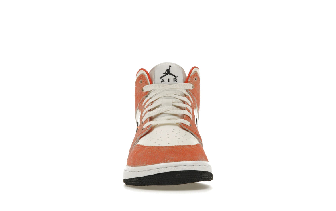 Jordan 1 Mid Orange Suede GS