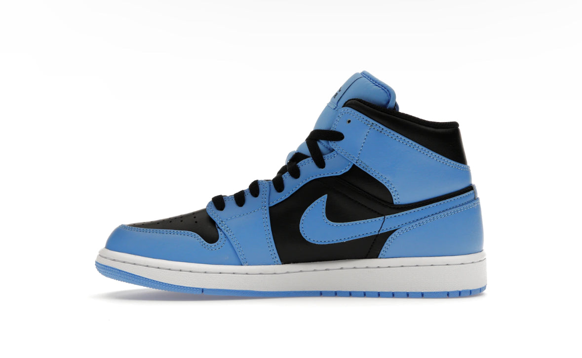 Jordan 1 Mid University Blue Black