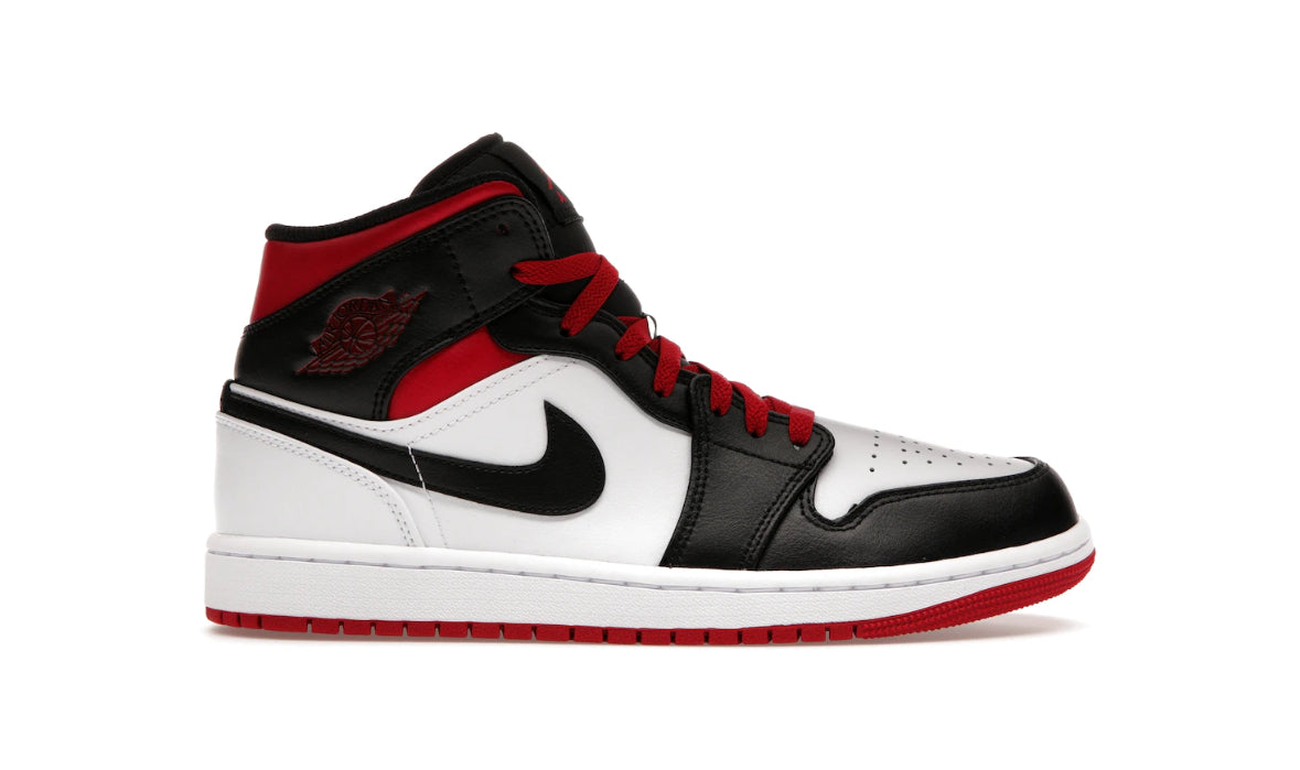 Jordan 1 Mid Gym Red Black Toe