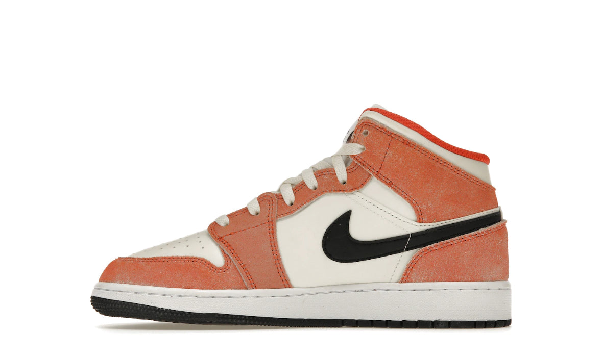 Jordan 1 Mid Orange Suede GS